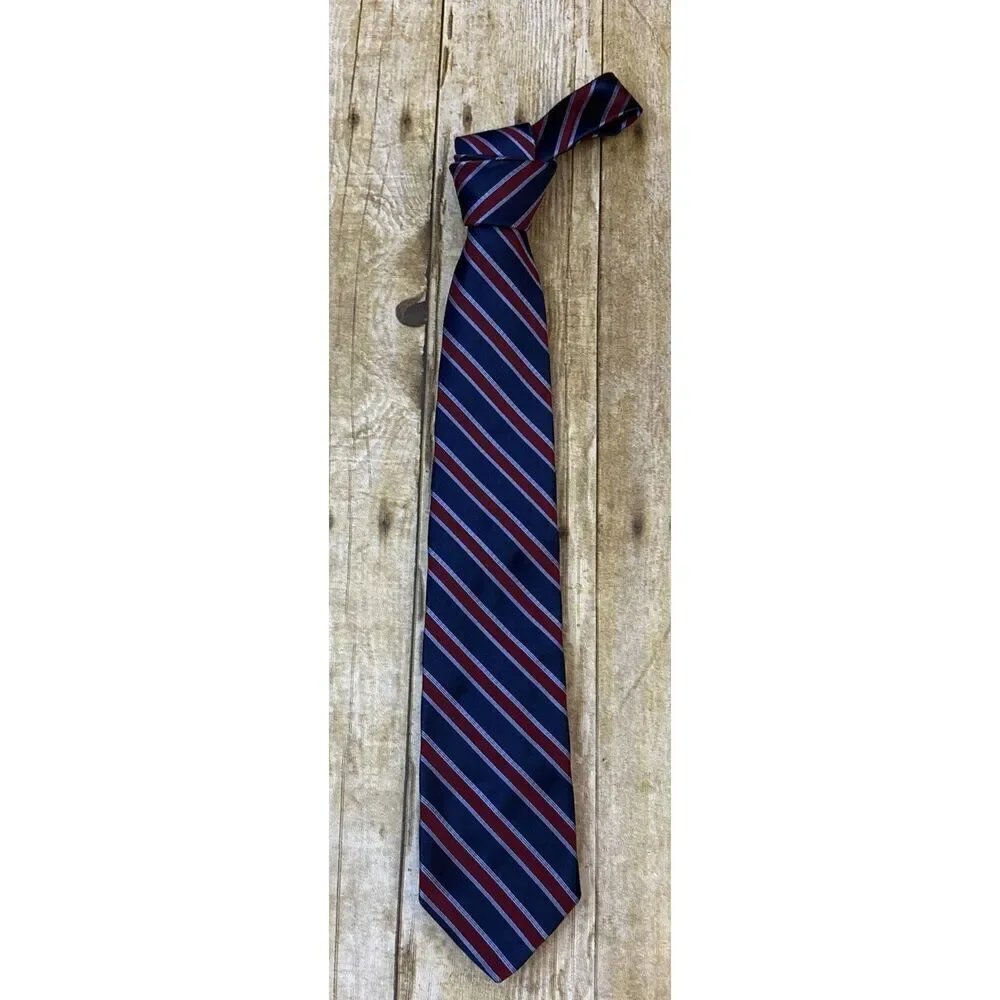 Brooks Brothers Tie Makers Merchants Repp Stripe Tie Regimental Silk